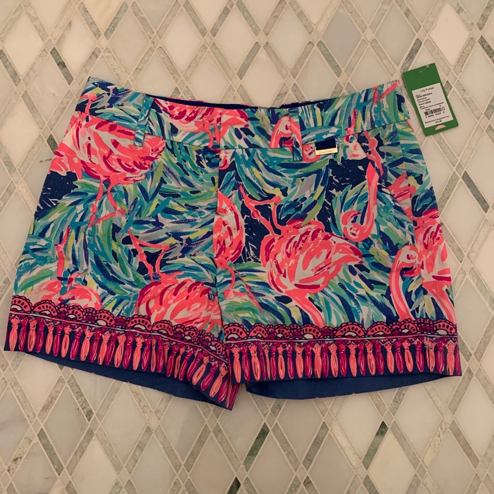 Lilly Pulitzer Shorts: Flamenco Pink Engineered